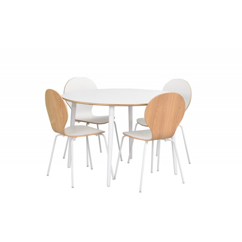 RO Fusio Dining Table Round 4 White